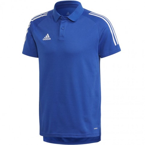 Adidas Condivo 20 Î‘Î½Î´ÏÎ¹ÎºÏŒ T-shirt Polo ÎœÏ€Î»Îµ ED9237